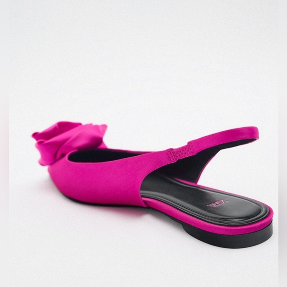 Zara Flower Flat Slingback BNWT - Picture 10 of 14